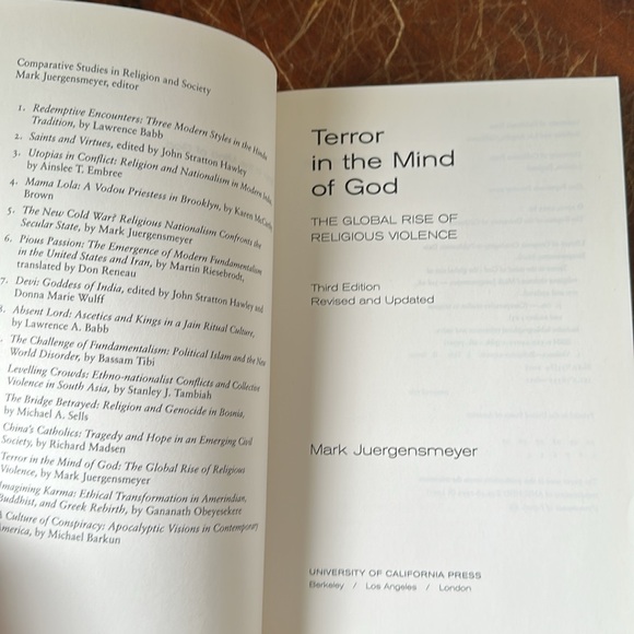 Terror in the Mind of God by Mark Juergensmeyer - Picture 4 of 4